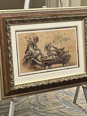 Michael Godard “Music” Da Vinci Suite Signed Mixed Media w/COA